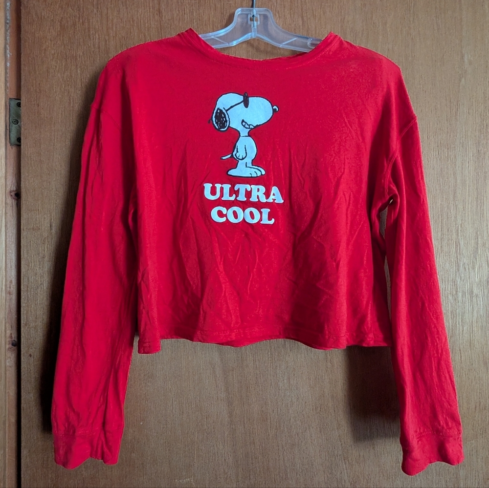 Snoopy/Peanuts Vibrant Red Graphic Tee